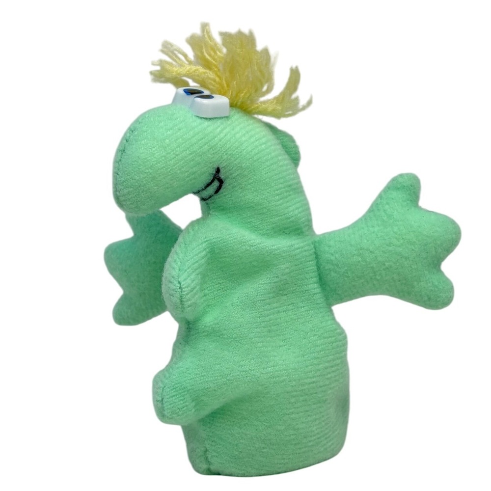Vintage 1997 Rumpus Mint Green‎ Eggels 4" Plush Toy Rare Bean Bag Rumpus Media